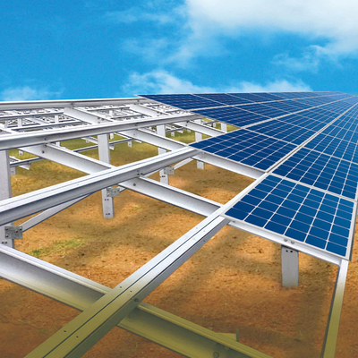 Large Galvanized Steel Solar Panel Photovoltaic Support Structures