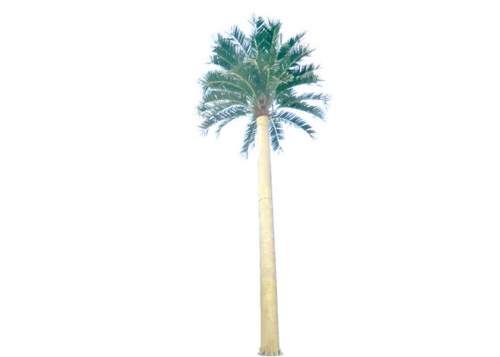 Monopole 30m Camouflaged Palm Tree Cell Tower ISO9001 Approved