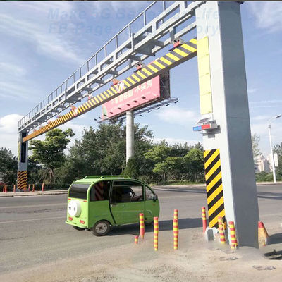 N Shape 45m Galvanized Steel Structures Highway Gantry Frame